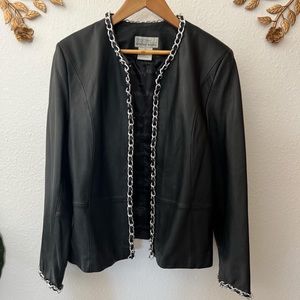 Vintage Bradley Bayou 100% Leather Blazer/Jacket